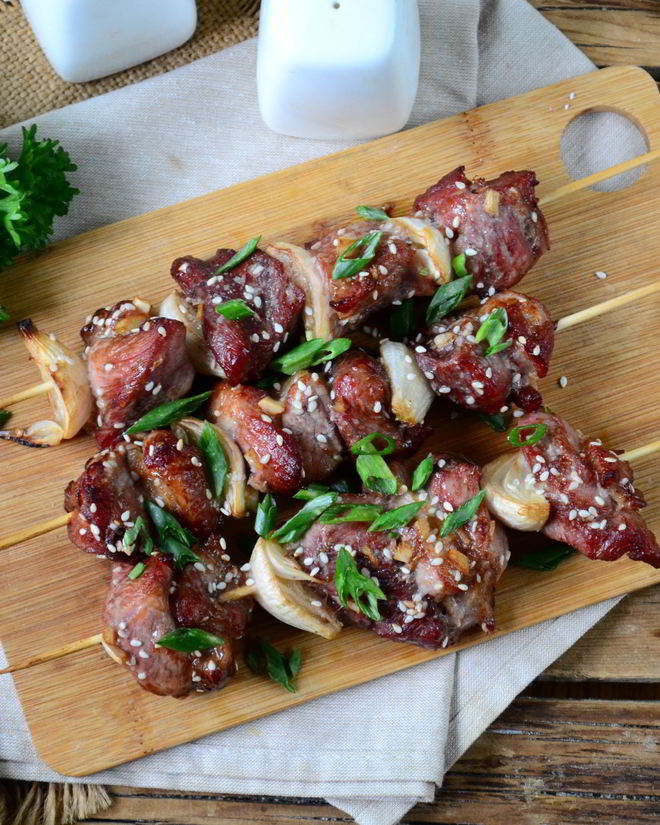 Рецепт тайского шашлычка на шпажках