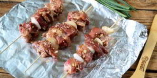 Рецепт тайского шашлычка на шпажках