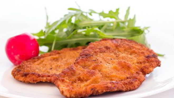 Рецепт быстрого шницеля в тройной панировке