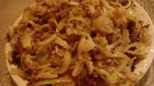 Рецепт Капустных шницелей с луковой заправкой