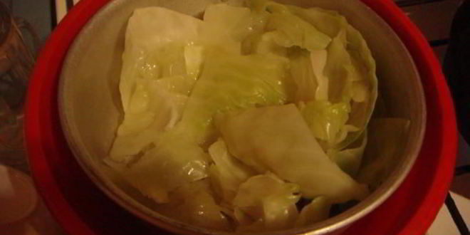 Рецепт капустных шницелей с луковой заправкой