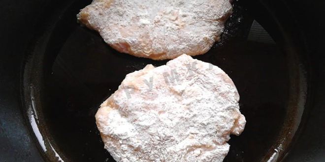 Рецепт куриного шницеля в духовке