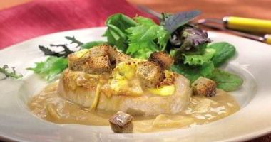 Рецепт Парижского лукового шницеля