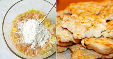 Рецепт Рубленых шницелей из курицы с сыром