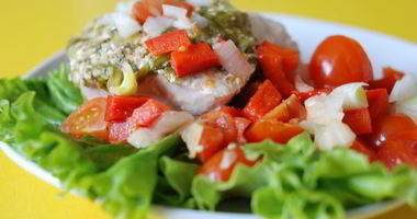 Рецепт Шницеля из индейки с зеленью