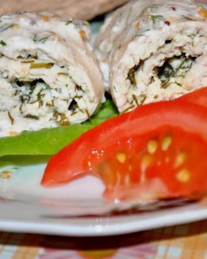 Рецепт шницеля из индейки с зеленью