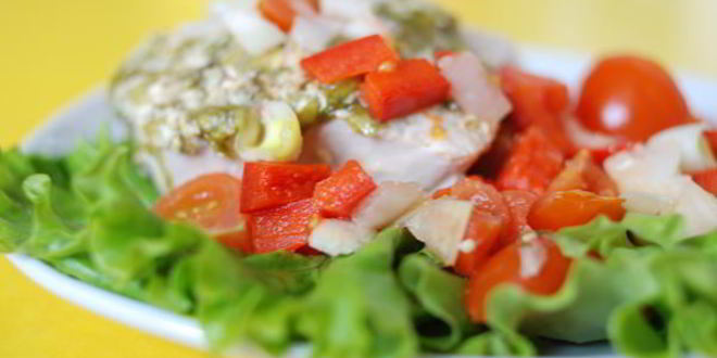 Рецепт шницеля из индейки с зеленью