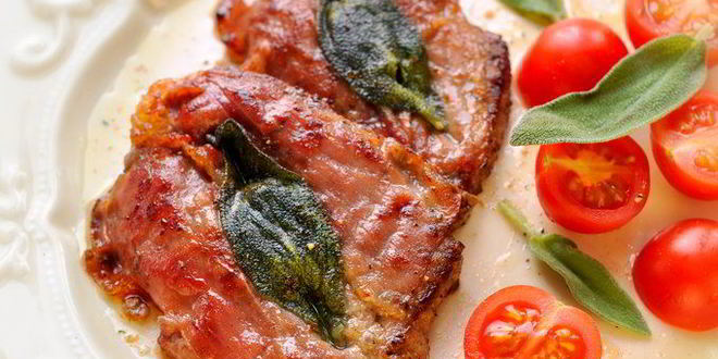 Рецепт Шницеля из телятины с прошутто и шалфеем