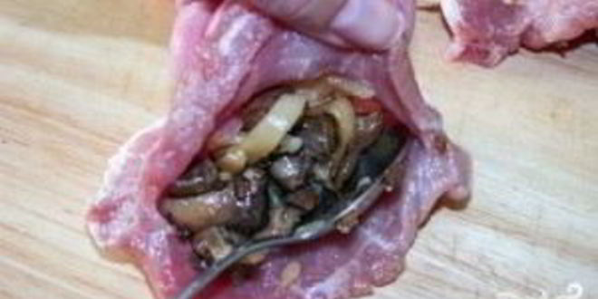 Рецепт шницеля с грибами