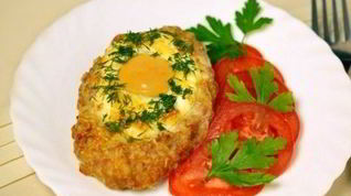 Рецепт Шницеля с яйцом