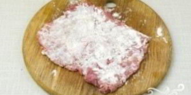 Рецепт шницеля в сухарях