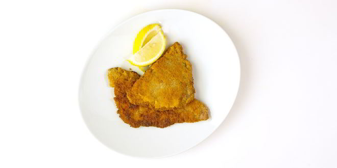 Рецепт венского шницеля на растительном масле