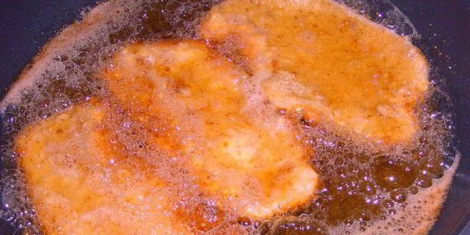 Рецепт венского шницеля с картофельным салатом