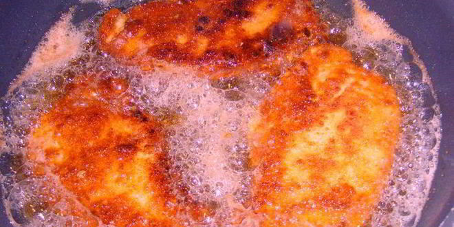 Рецепт венского шницеля с картофельным салатом