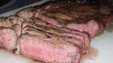 Рецепт Говяжьего стейка на гриле с чесноком, имбирем и апельсинами