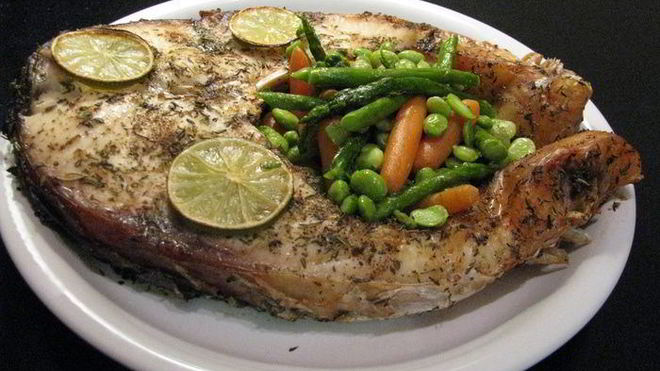 Рецепт рыбного стейка в компании