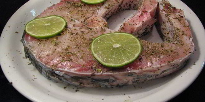 Рецепт рыбного стейка в компании