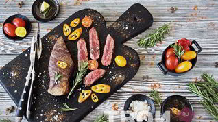 Рецепт Стейка из говядины на сковороде