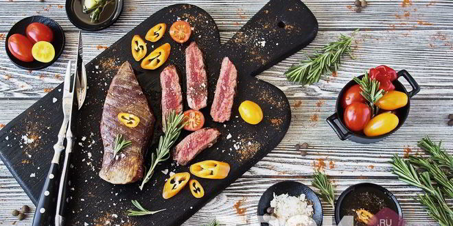 Рецепт Стейка из говядины на сковороде