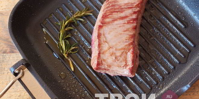 Рецепт стейка из говядины на сковороде