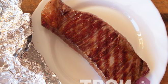 Рецепт стейка из говядины на сковороде