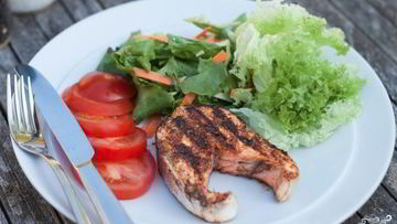 Рецепт Стейка из лосося на гриле