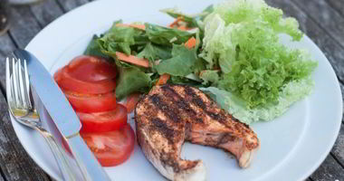 Рецепт Стейка из лосося на гриле