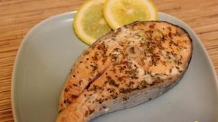 Рецепт Стейка из лосося на пару