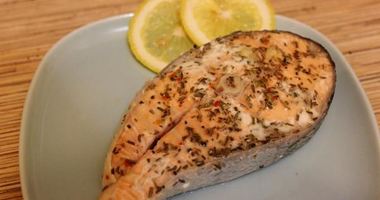 Рецепт Стейка из лосося на пару