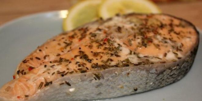 Рецепт стейка из лосося на пару