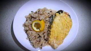 Рецепт Стейка из семги под соево-сливочным соусом и сыром