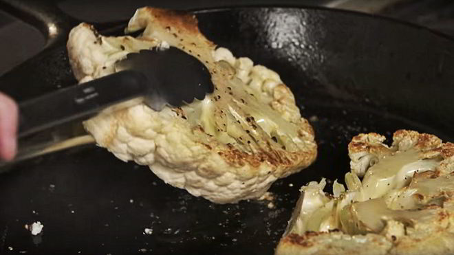 Рецепт стейка из цветной капусты