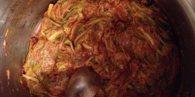 Рецепт стейка из тунца с черемшой