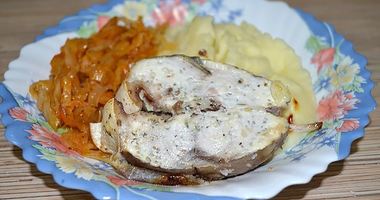 Рецепт Стейка лакедры запеченный под сметаной