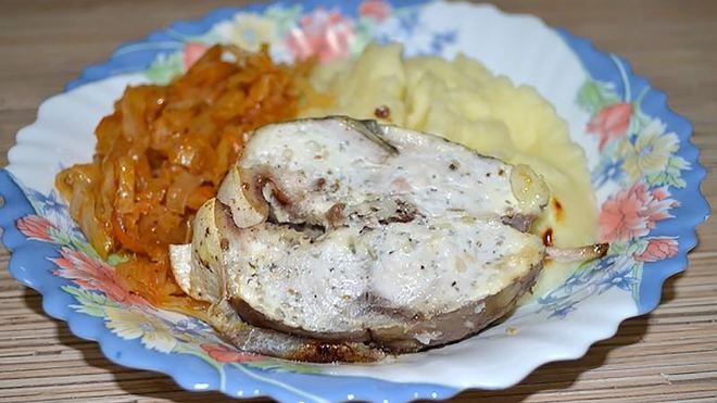 Рецепт стейка лакедры запеченный под сметаной