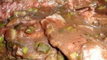 Рецепт Стейка с чесночно-винным соусом