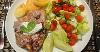 Рецепт Стейков из баранины острые