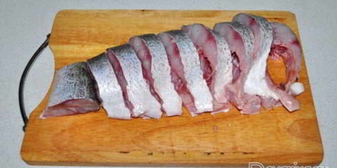 Рецепт жареных стейков толстолобика