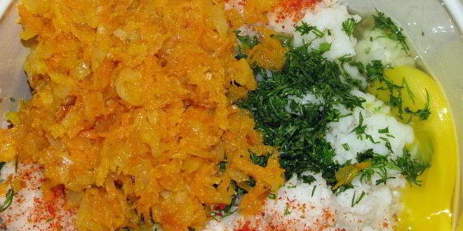 Рецепт рисовых овощных тефтелек с белыми грибами