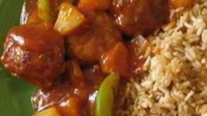 Рецепт тефтелей из свиного фарша с кисло-сладким соусом