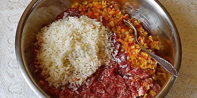 Рецепт тефтелей с капустой и рисом