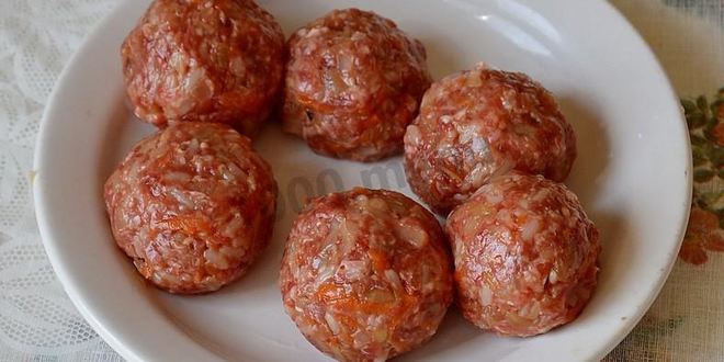 Рецепт тефтелей с капустой и рисом