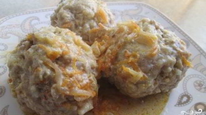 Рецепт тефтелей с овощами