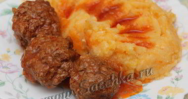 Рецепт Тефтелей с подливкой Семь веселых нот