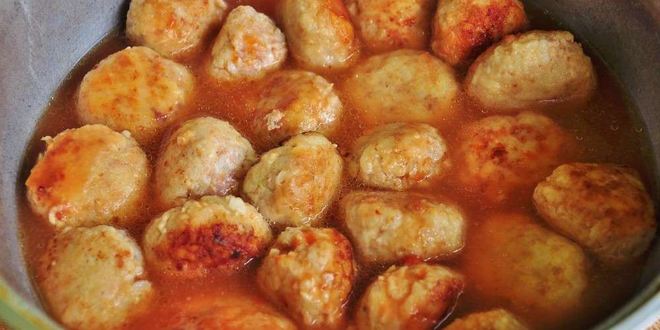 Рецепт тефтелей с рисом