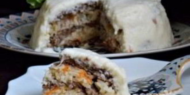 Рецепт тефтельного торта