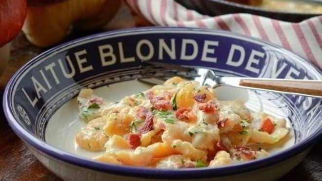 Рецепт тыквенных ньокков с соусом альфредо