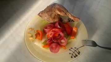 Рецепт Утки с барбарисом и гарнир из савойской капусты со сладким перцем и луком