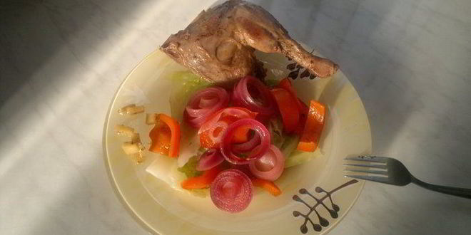 Рецепт Утки с барбарисом и гарнир из савойской капусты со сладким перцем и луком