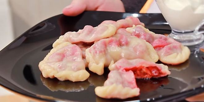 Рецепт теста для вареников с вишней заварное